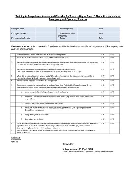 hwb7|Core blood competencies assessment framework.